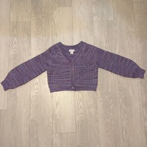 Jessica Simpson purple cardigan medium